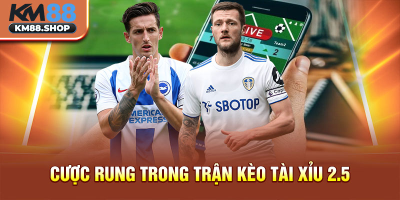 Cược rung trong trận kèo tài xỉu 2.5