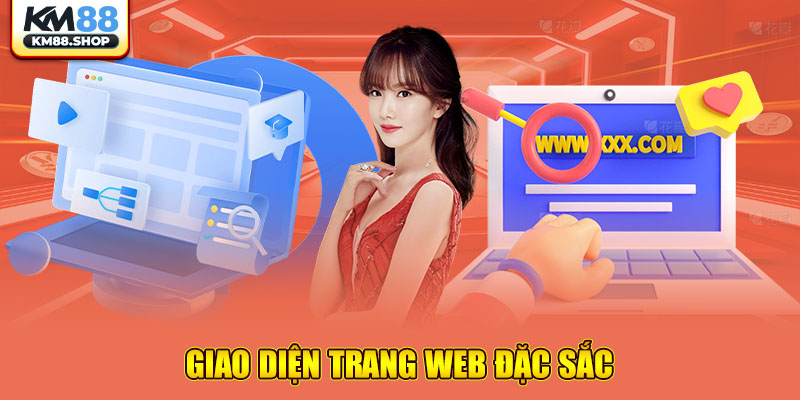 Giao diện trang web đặc sắc